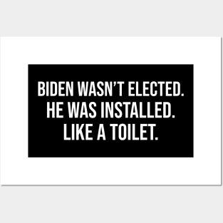 Anti Biden Quotes Installed Posters and Art